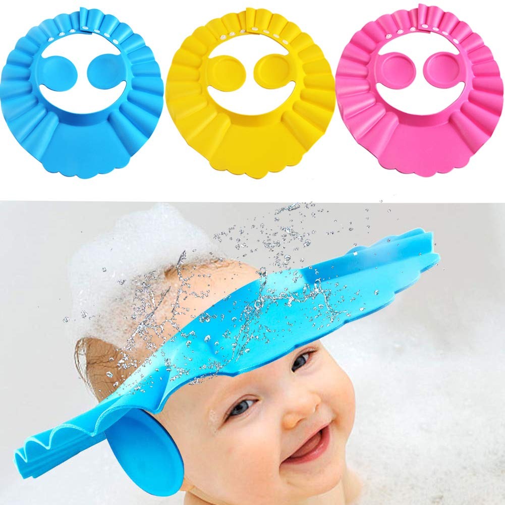 Soft Silicone Water Proof Baby Shower Cap